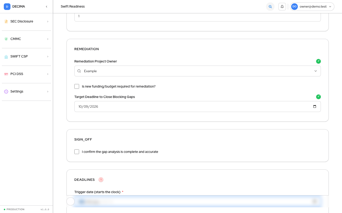 Step 5 — Remediation, as shown in DECIMA