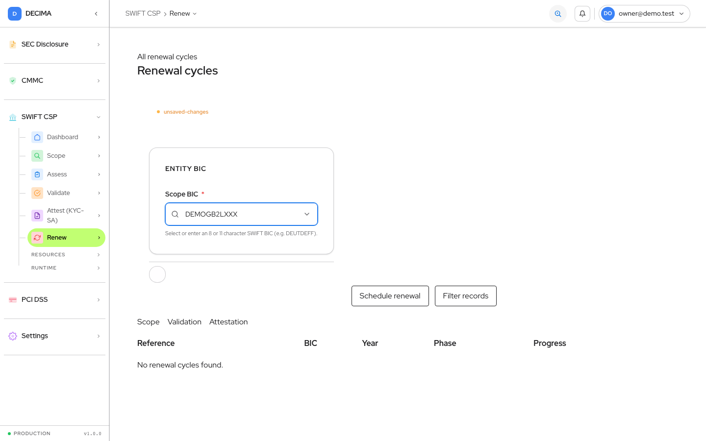 Step 5 — Deadlines, as shown in DECIMA